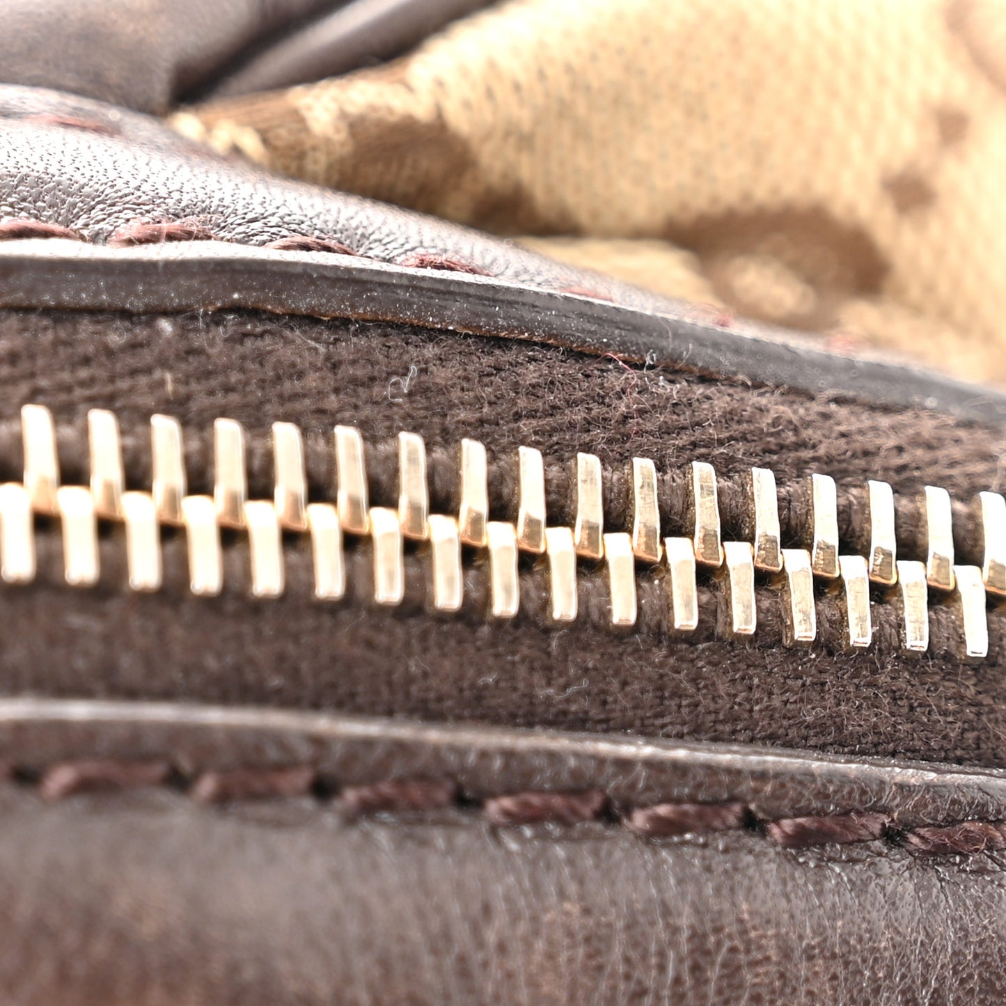 Monogram Medium Sukey Boston Bag Brown