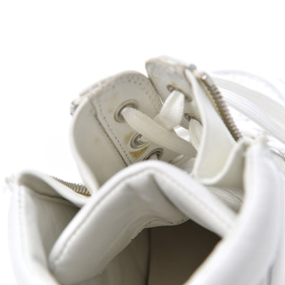 Chanel Calfskin High Top CC Sneakers 36 White 9 of 21