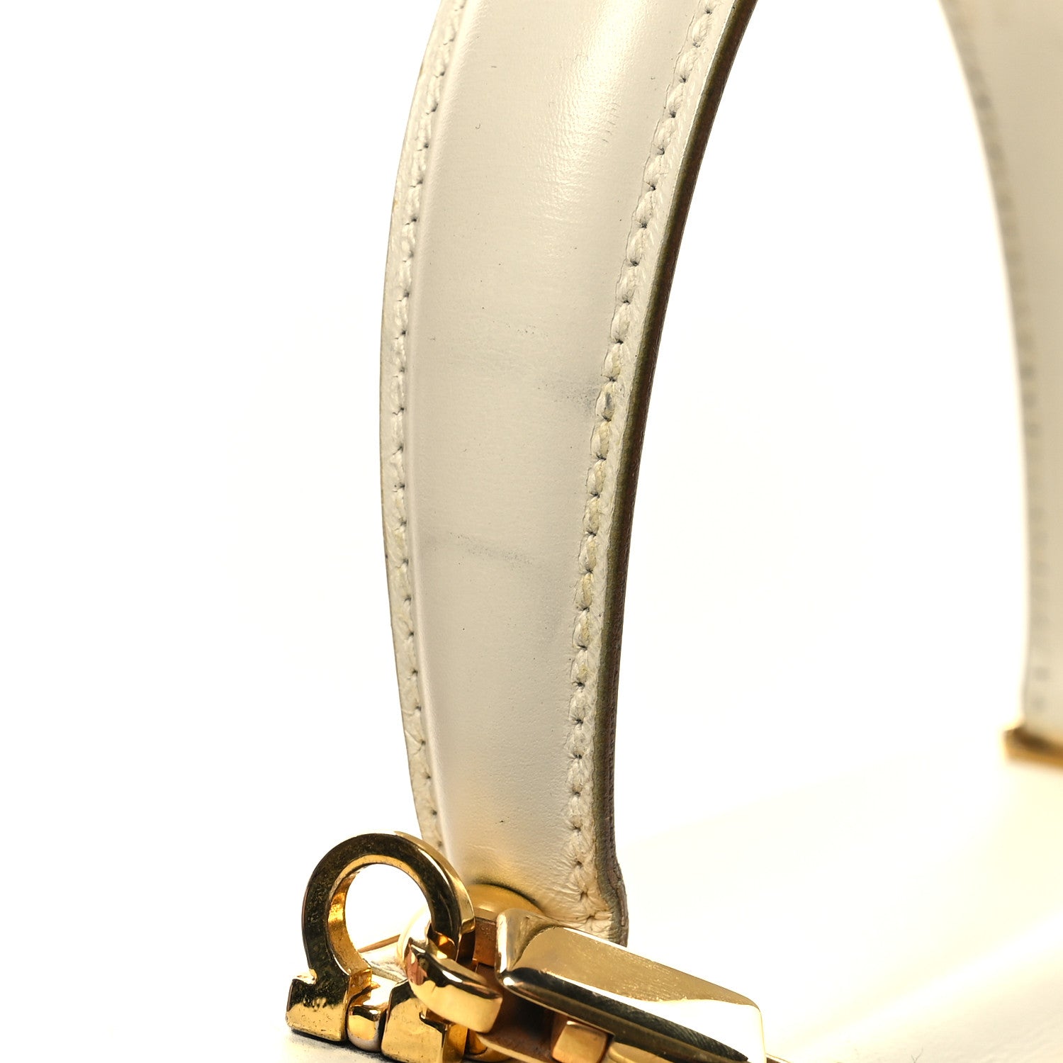 Salvatore Ferragamo Brushed Off Calfskin Iconic Large Top Handle Bag Magnolia 12 of 12