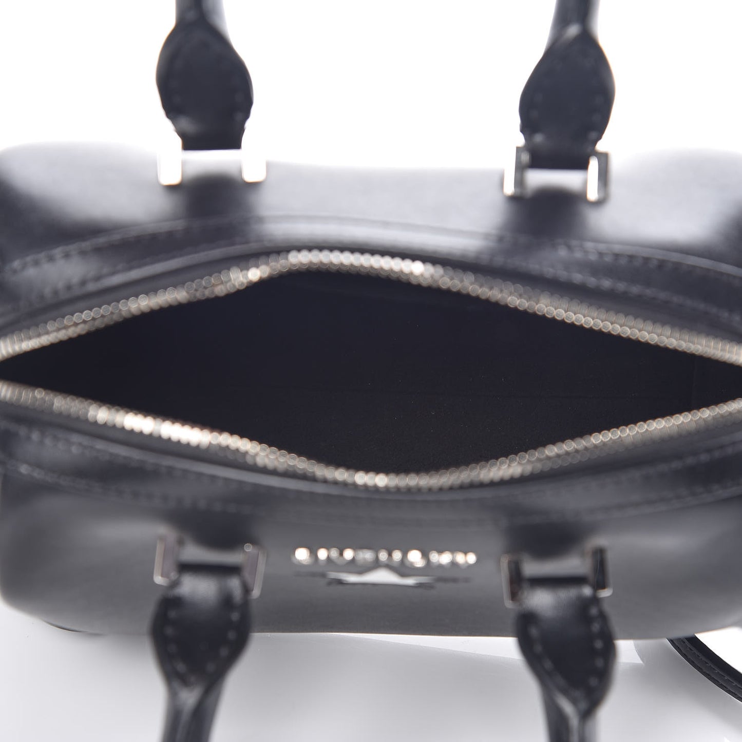 Calfskin Star Micro Lucrezia Black Silver