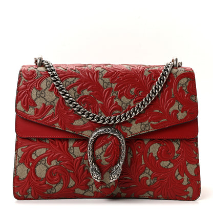 Gucci GG Supreme Monogram Arabesque Medium Dionysus Shoulder Bag Hibiscus Red 1 of 10