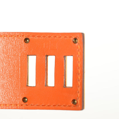 Hermes Chamonix Kelly Dog Bracelet Orange 4 of 5