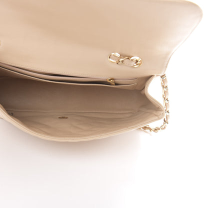 Chanel Caviar Quilted Jumbo Single Flap Beige Clair 4 of 15