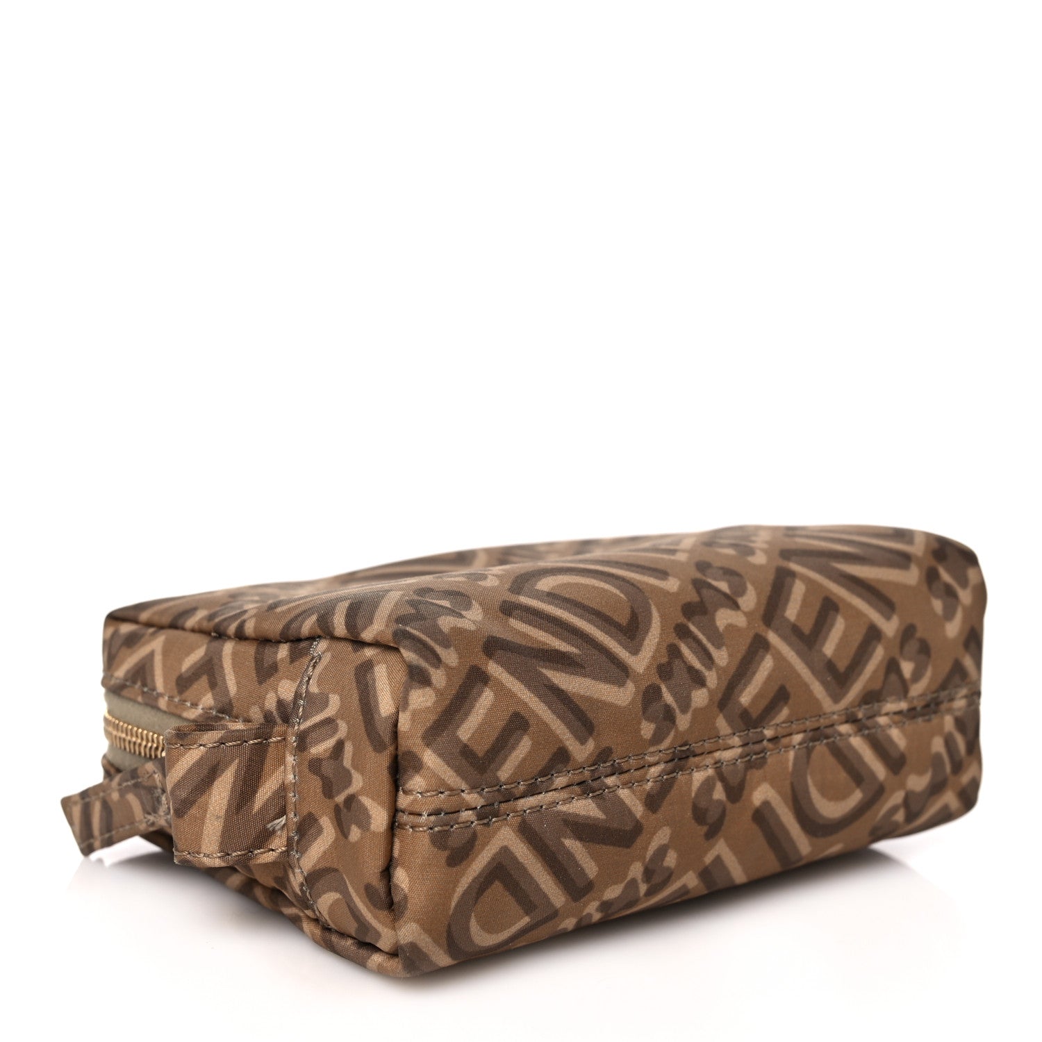 Fendi X SKIMS Nylon XS Trapezoid Beauty Pouch Sand 4 of 11