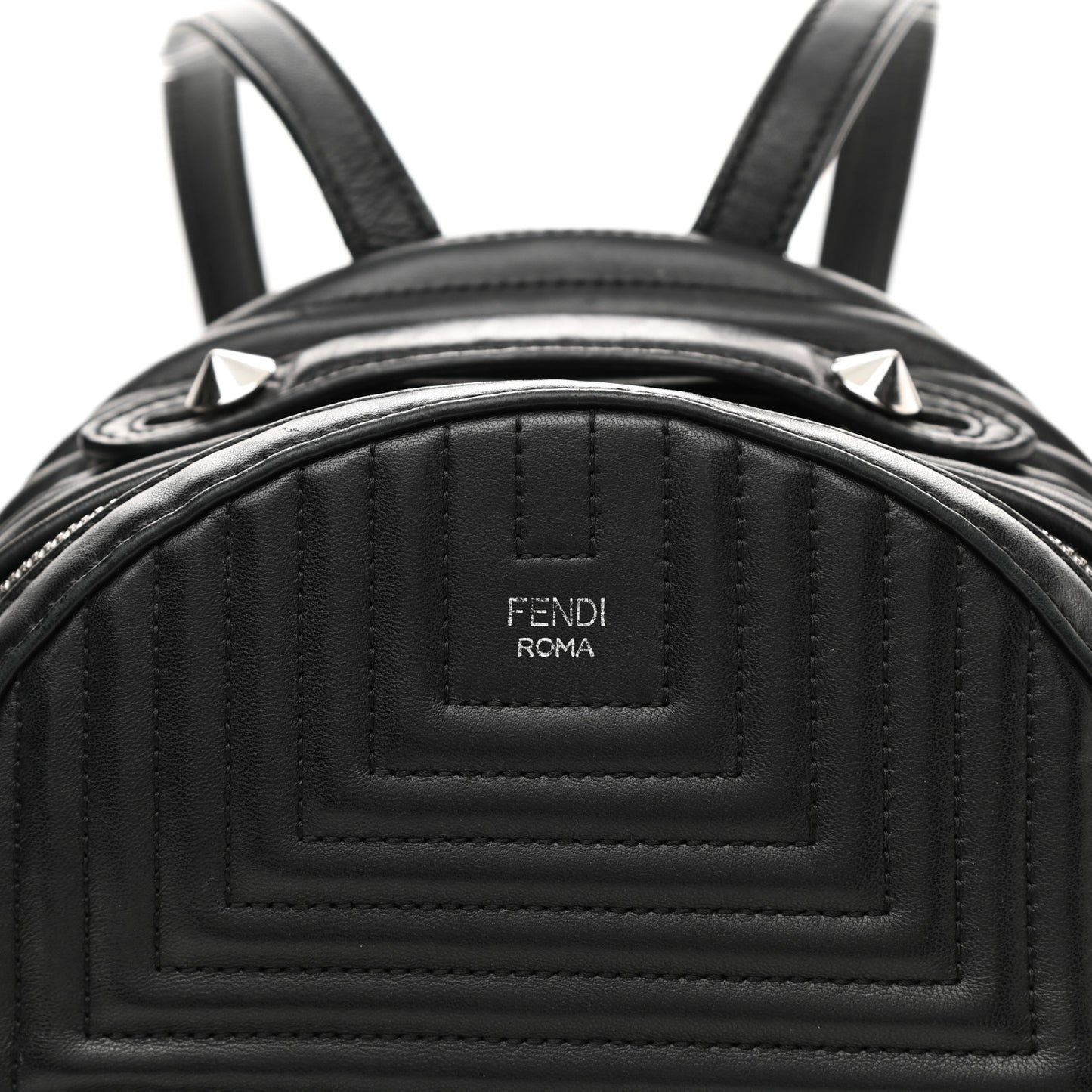 Shiny Nappa Trapuntata Mini Backpack Black