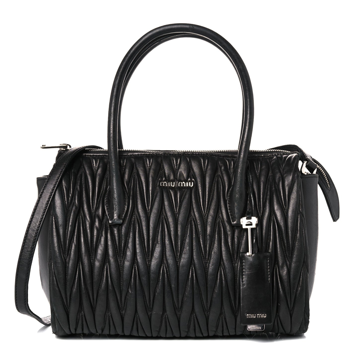 Nappa Matelasse Tote Black