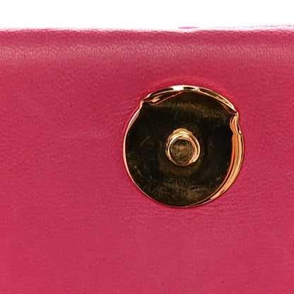 Saint Laurent Lambskin Suede Patchwork Monogram Medium Jamie Fuchsia 18 of 20