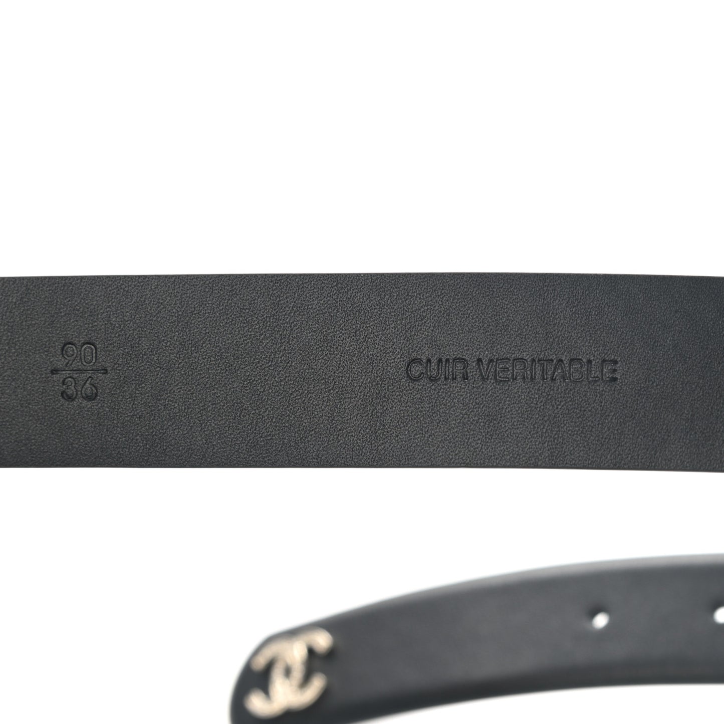 Lambskin Crystal Buckle Belt 90 36 Black