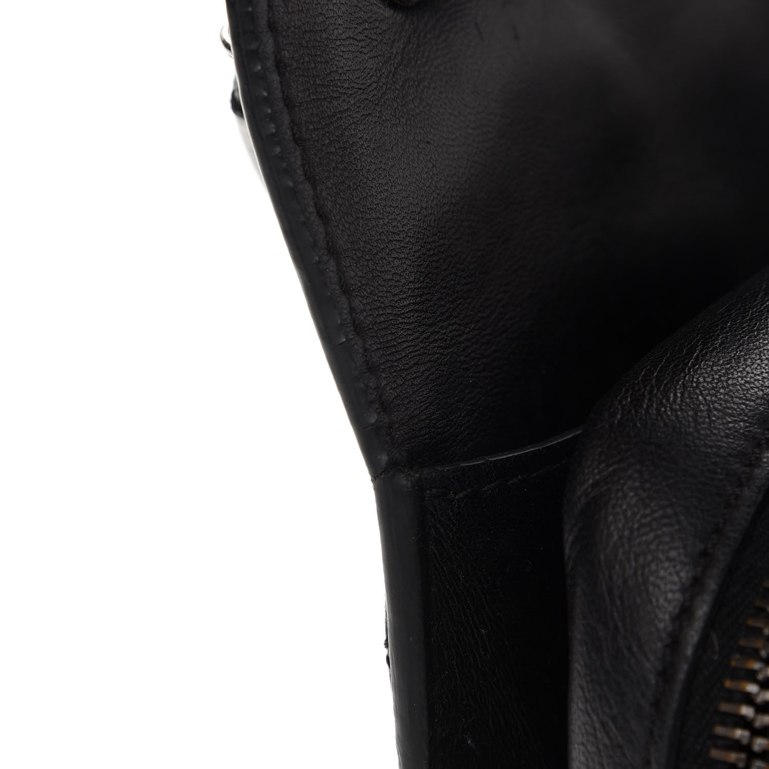 Chanel Lambskin Quilted Citizen Zip Large Flap Black 8 of 12