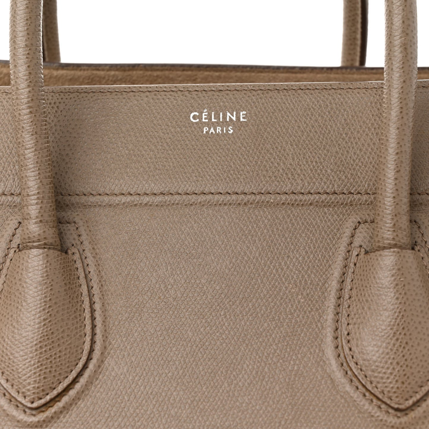 Grained Calfskin Medium Phantom Luggage Taupe