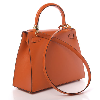Hermes Epsom Kelly Sellier 28 Orange 3 of 11