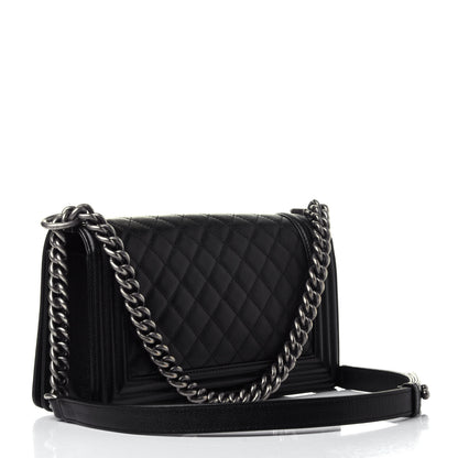 Chanel Caviar Quilted Medium Boy Flap Black 2 of 4