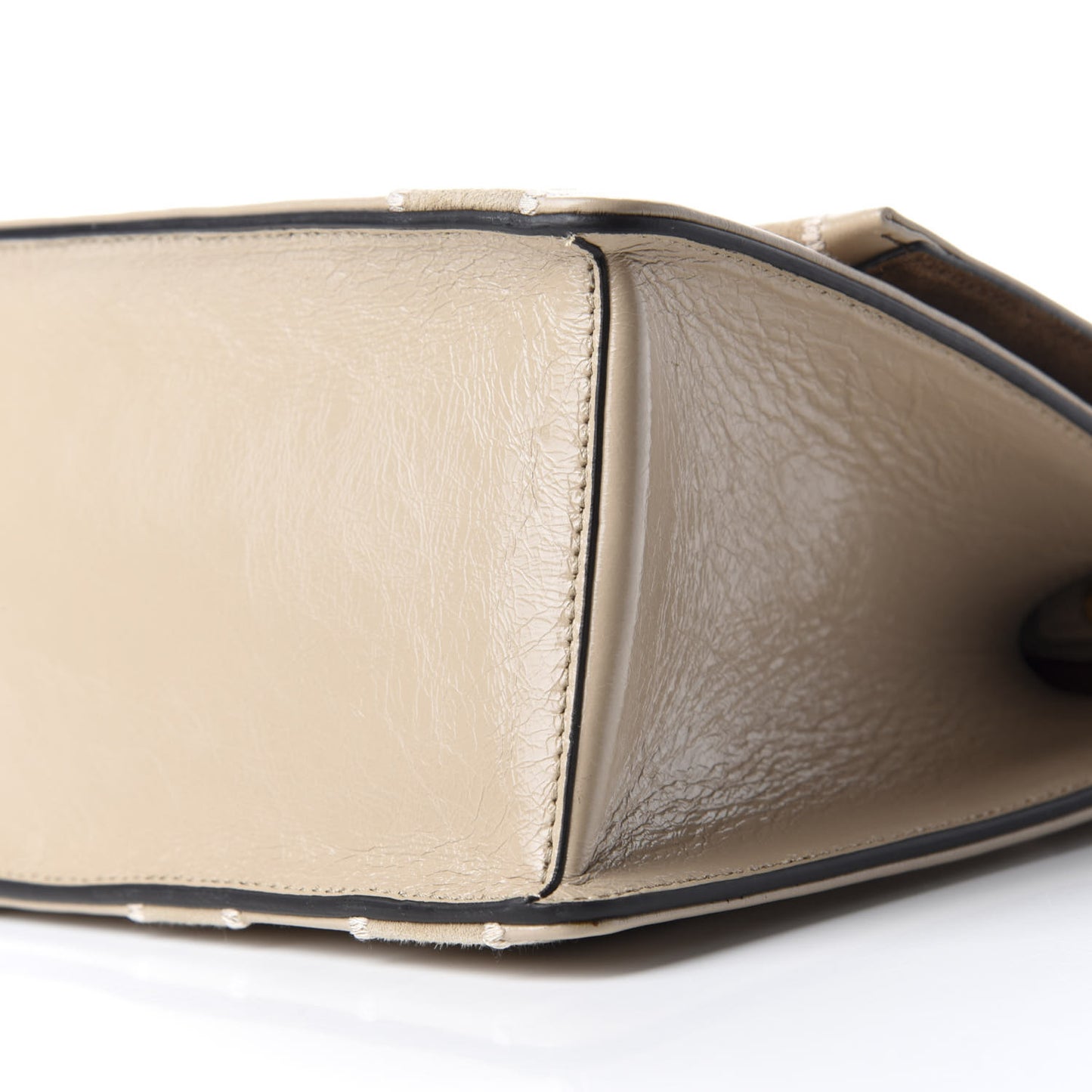 Agnello Old Shine Chamois F is Fendi Embossed Kan U Shoulder Bag Amido Nude