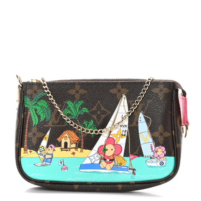 Louis Vuitton Monogram 2023 Christmas Animation Sailing Pochette Accessories Dragon Fruit Pink 1 of 10