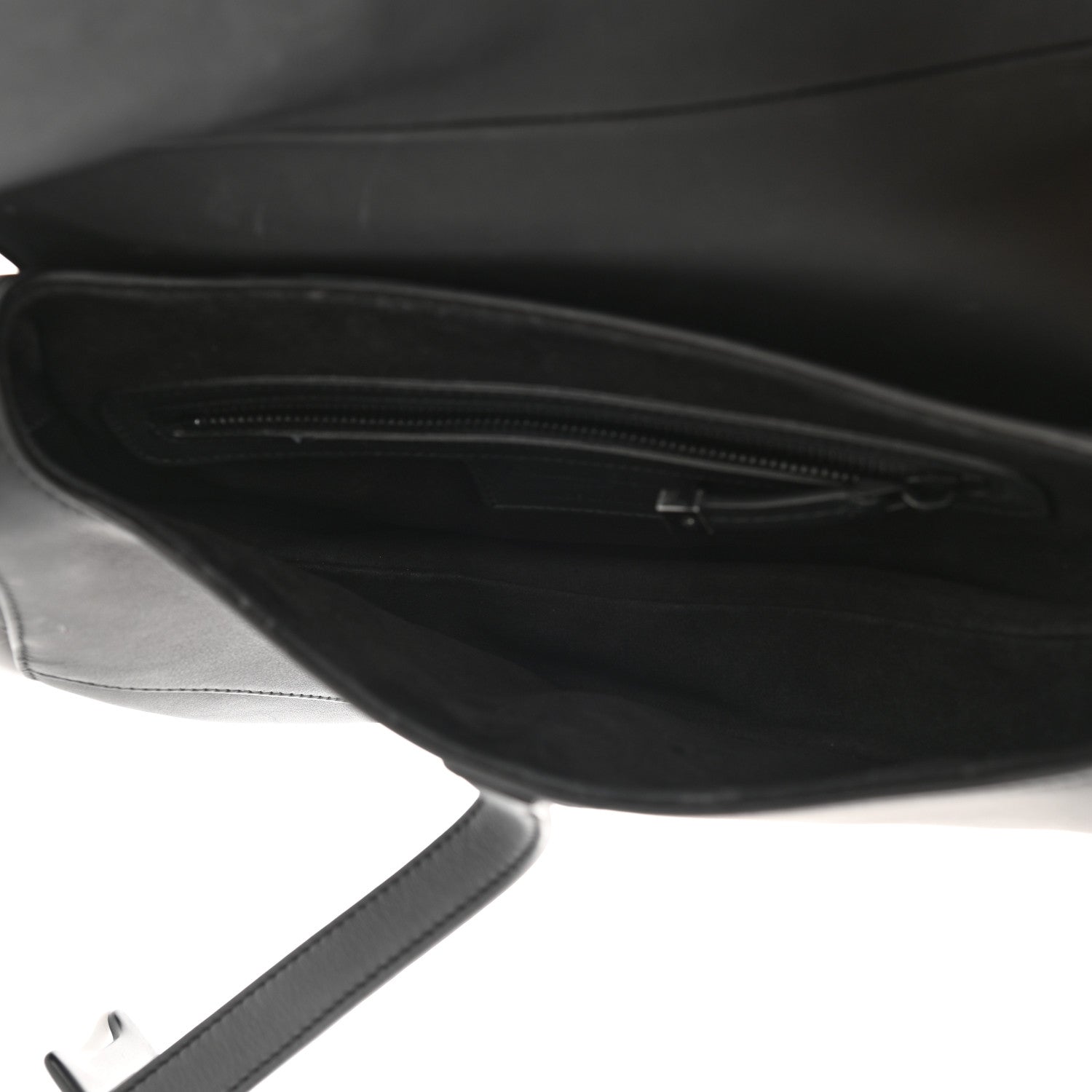Christian Dior Ultra Matte Calfskin Saddle Bag Black 5 of 13