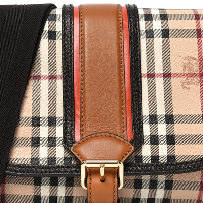 Burberry Haymarket Check Messenger Brown 8 of 10