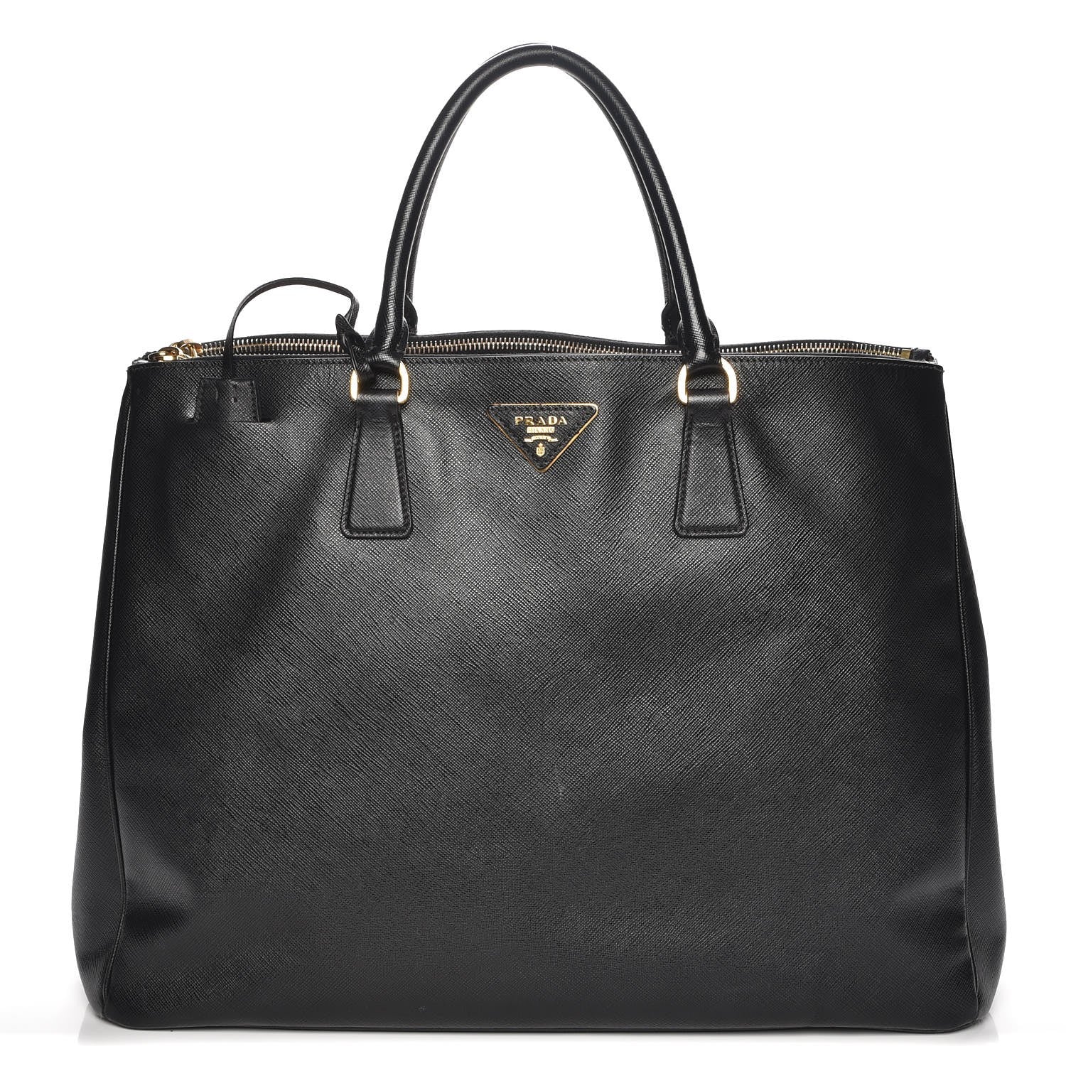 Prada Saffiano Lux Extra Large Galleria Double Zip Tote Black 1 of 9