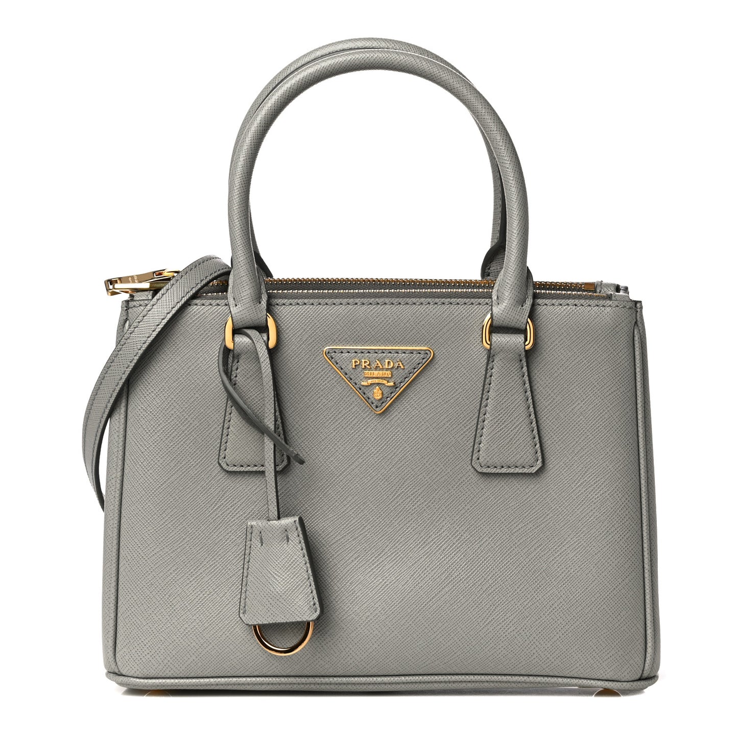 Saffiano Small Galleria Double Zip Tote Nube