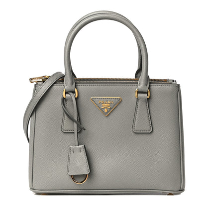 Prada Saffiano Small Galleria Double Zip Tote Nube 1 of 10