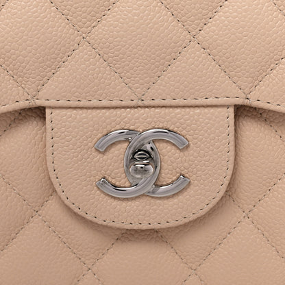 Chanel Caviar Quilted Jumbo Double Flap Beige Clair 8 of 12