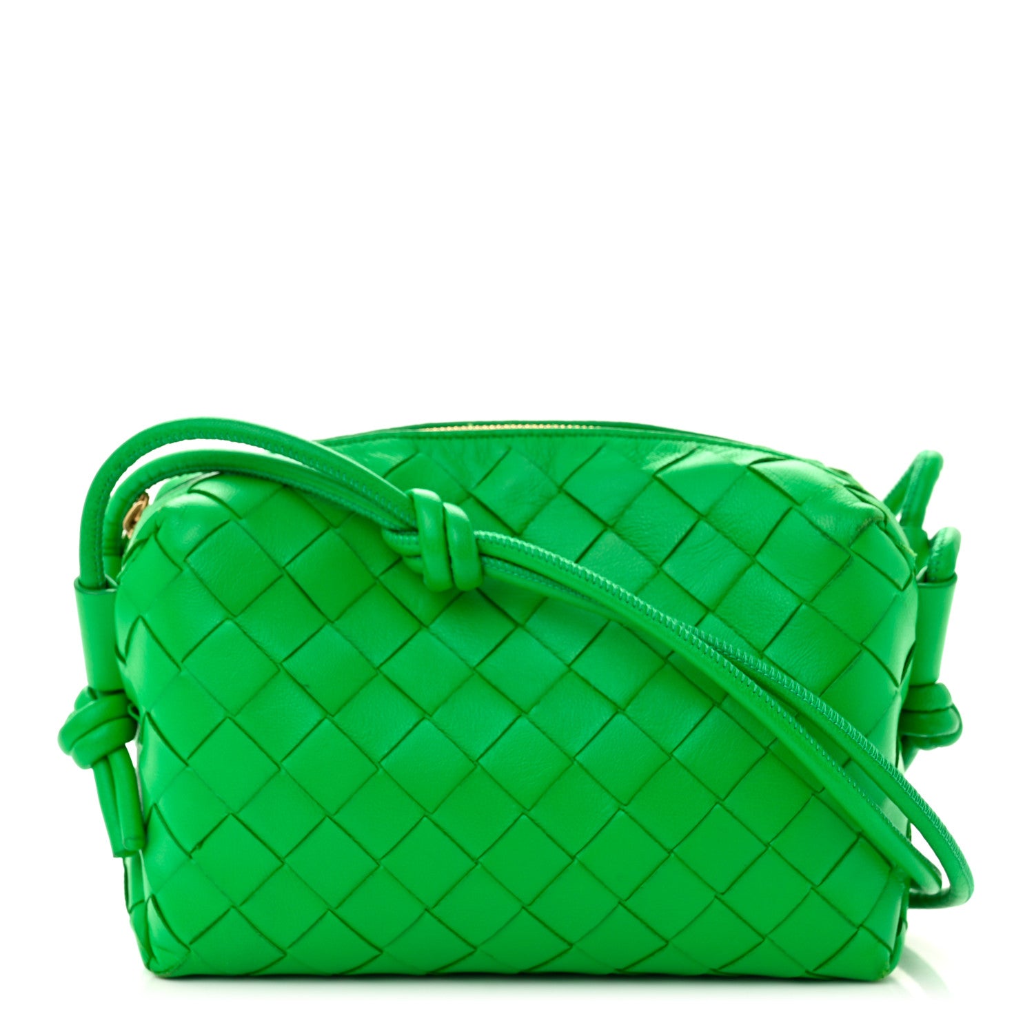 Bottega Veneta BOTTEGA VENETA Nappa Intrecciato Mini Loop Camera Bag Parakeet 1 of 10