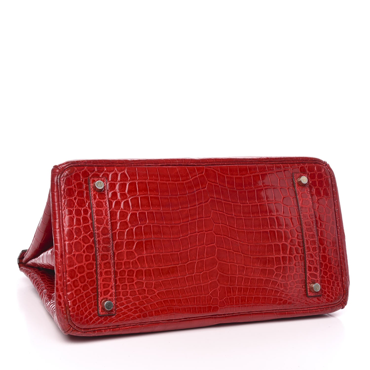 Hermes Shiny Porosus Crocodile Birkin 35 Braise 4 of 31
