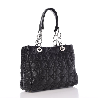 Christian Dior Lambskin Cannage Small Dior Soft Shopping Tote Black 3 of 7