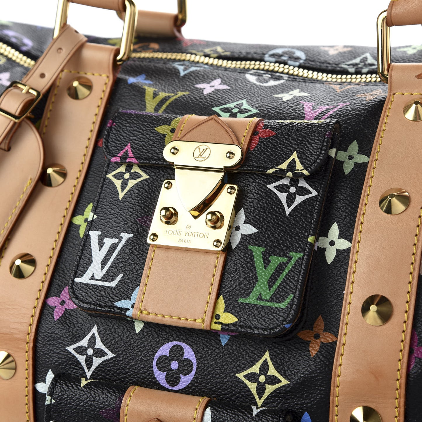 Monogram Multicolor Keepall 45 Black