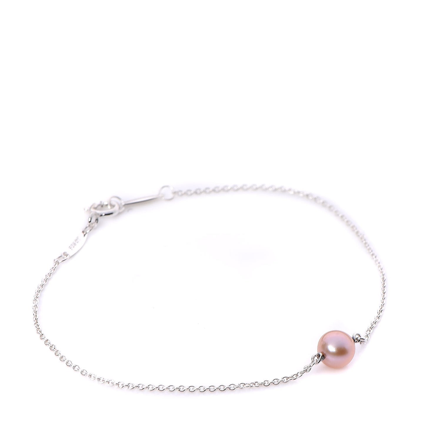 Sterling Silver Pink Pearl Elsa Peretti Pearl By The Yard Bracelet