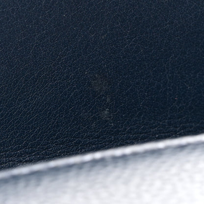 Chanel Caviar Timeless CC Large Gusset Flap Wallet Blue 9 of 11