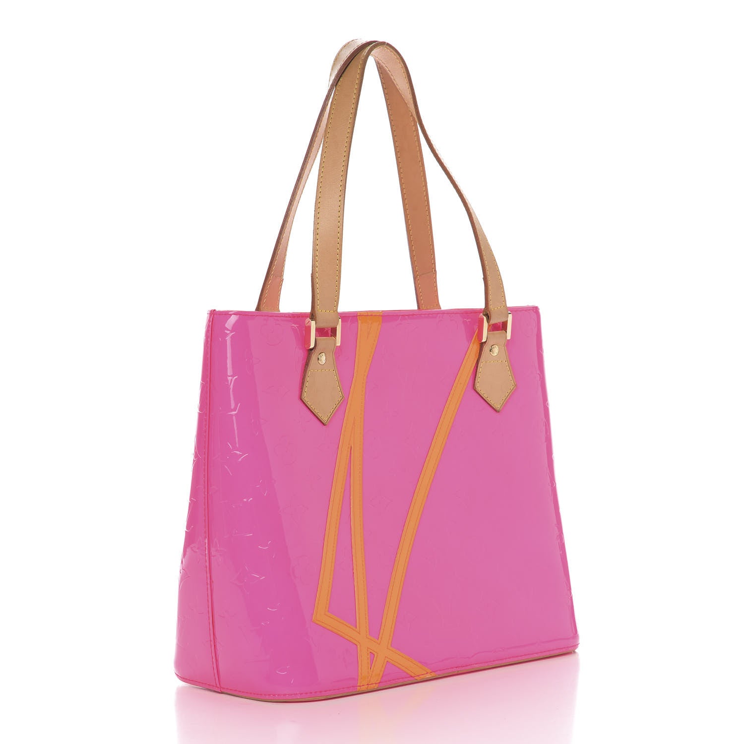 Louis Vuitton Vernis Fluo Houston Rose 2 of 12