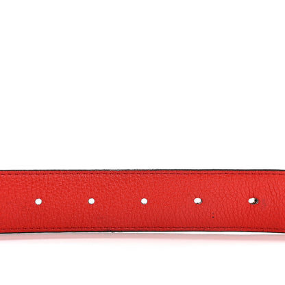 Louis Vuitton Calfskin Monogram 30mm LV Initiales Reversible Belt 90 36 Coquelicot 4 of 9