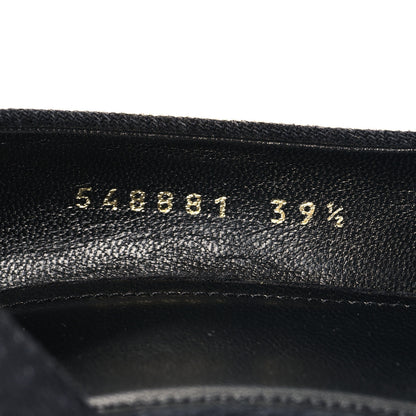 Balenciaga Denim BB D'Orsay Pointed Toe Knife 80mm Pump 39.5 Black 7 of 10