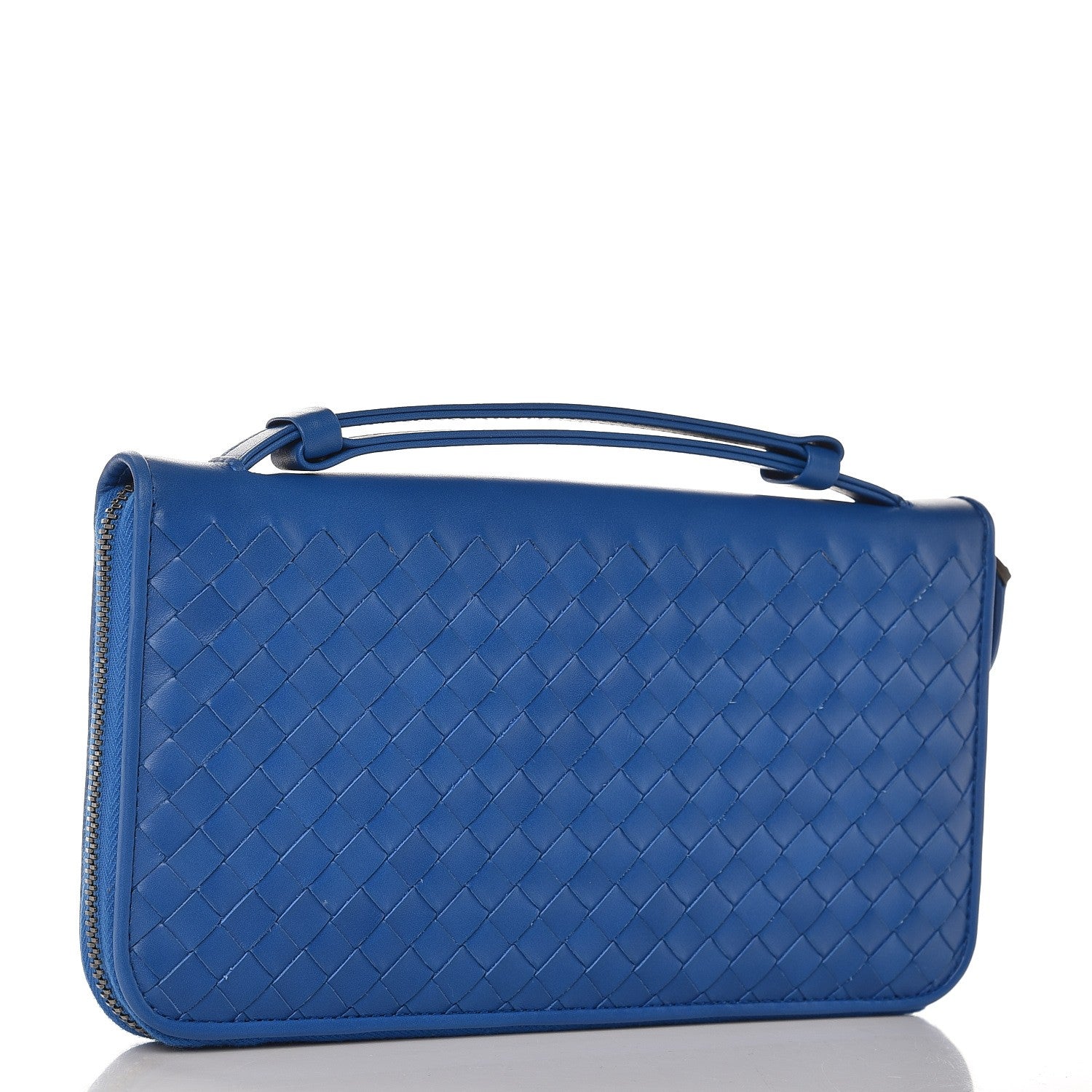 Bottega Veneta Nappa Intrecciato Document Case Signal Blue 3 of 7