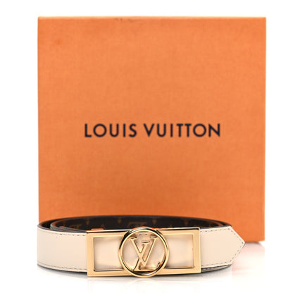 Louis Vuitton Monogram Dauphine 25mm Reversible Belt 70 28 Cream 6 of 6