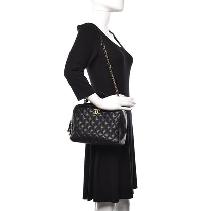 Chanel Calfskin Quilted CC Medium Vanity Case Black 2 of 12