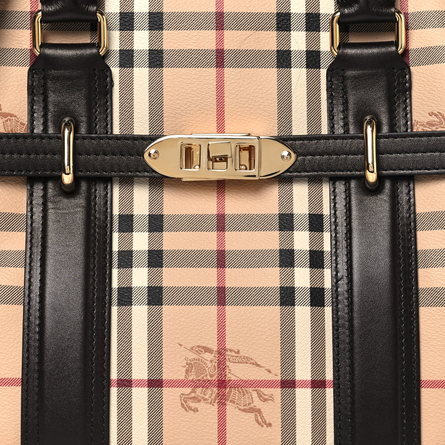 Haymarket Check Medium Minford Portrait Tote Chocolate