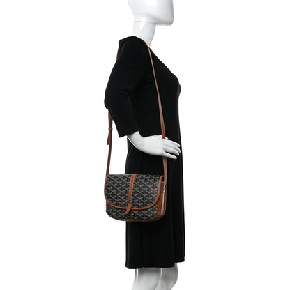 Goyard Goyardine Belvedere II PM Messenger Bag Black Gold 2 of 13