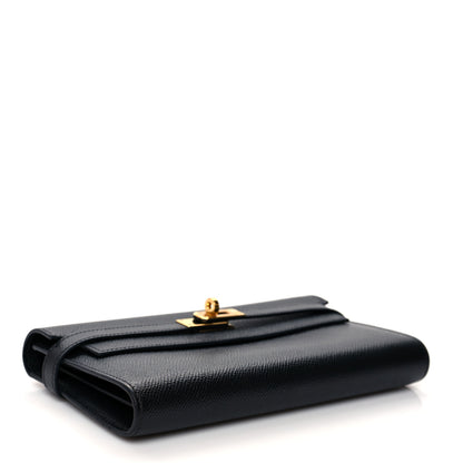 Hermes Epsom Kelly Longue Wallet Black 4 of 9