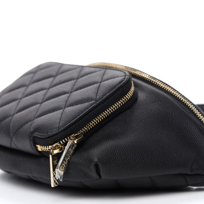 Chanel Caviar Quilted Business Affinity Waist Belt Bag Black 7 of 10