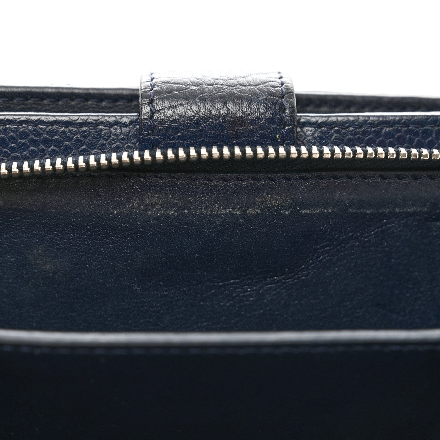 Chanel Caviar Quilted CC French Wallet Navy 11 of 12