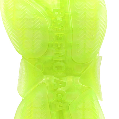 Balenciaga Fabric Mesh Clear Sole Fluo Womens Triple S Sneakers 38 White Fluo Yellow 7 of 9