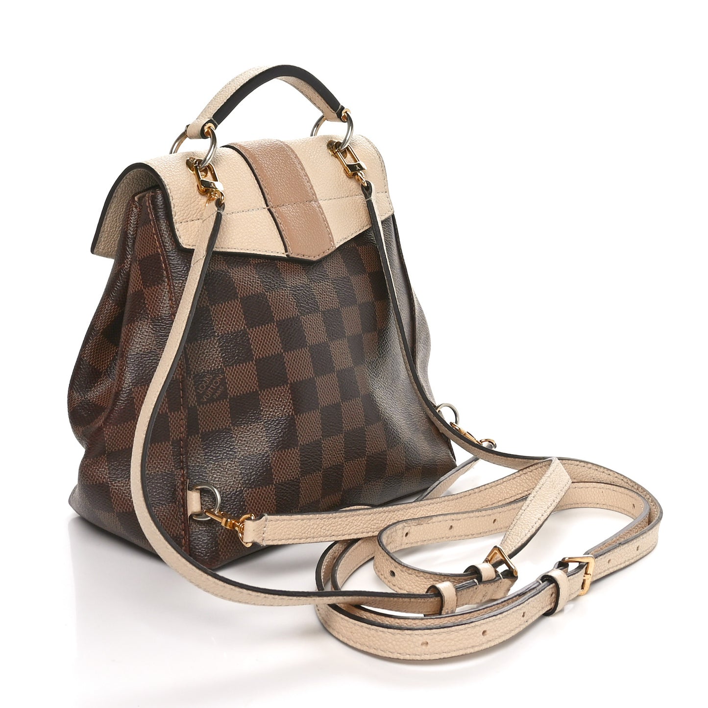 Damier Ebene Clapton Backpack Creme