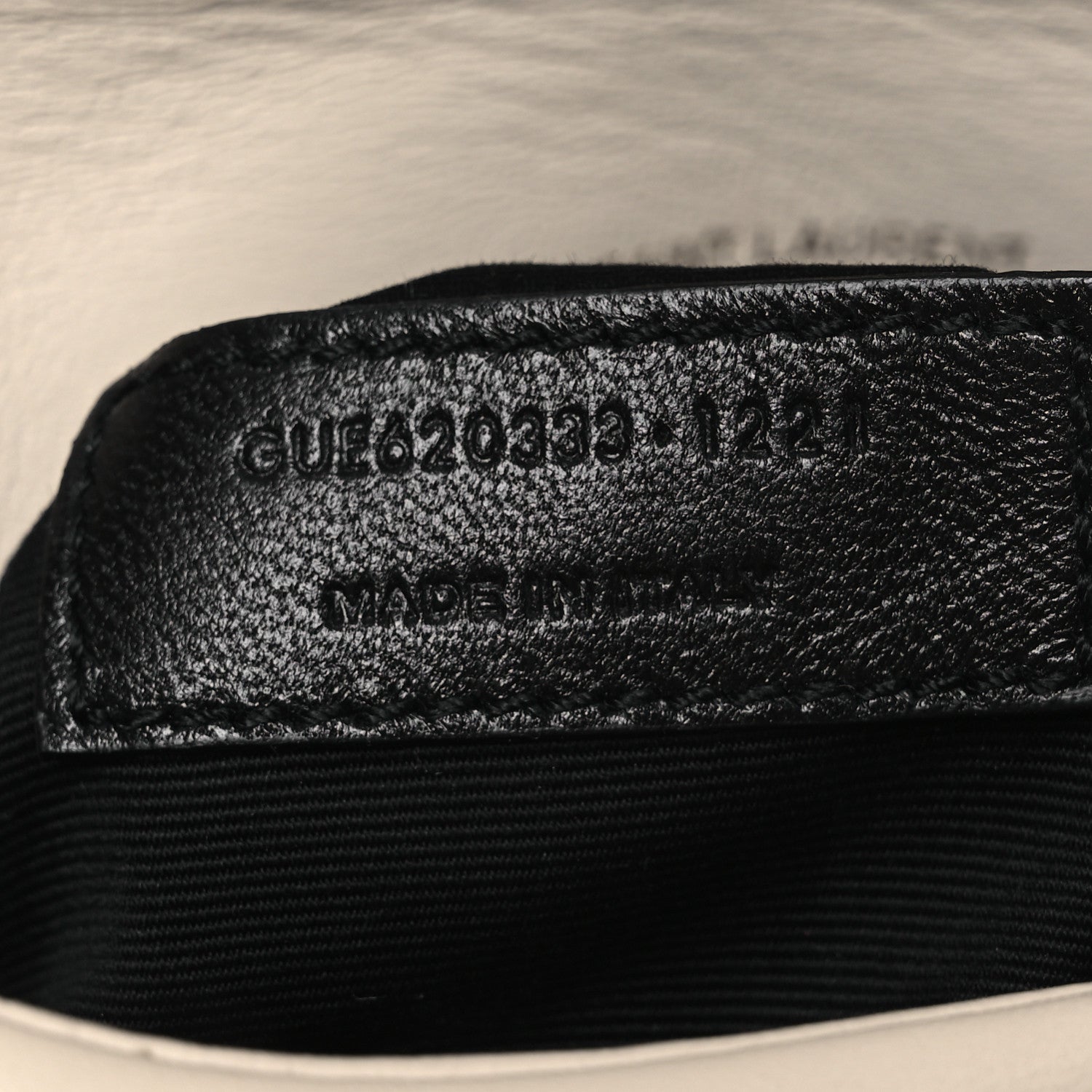 Saint Laurent Lambskin Quilted Toy Loulou Puffer Monogram Chain Satchel Blanc Vintage 8 of 12