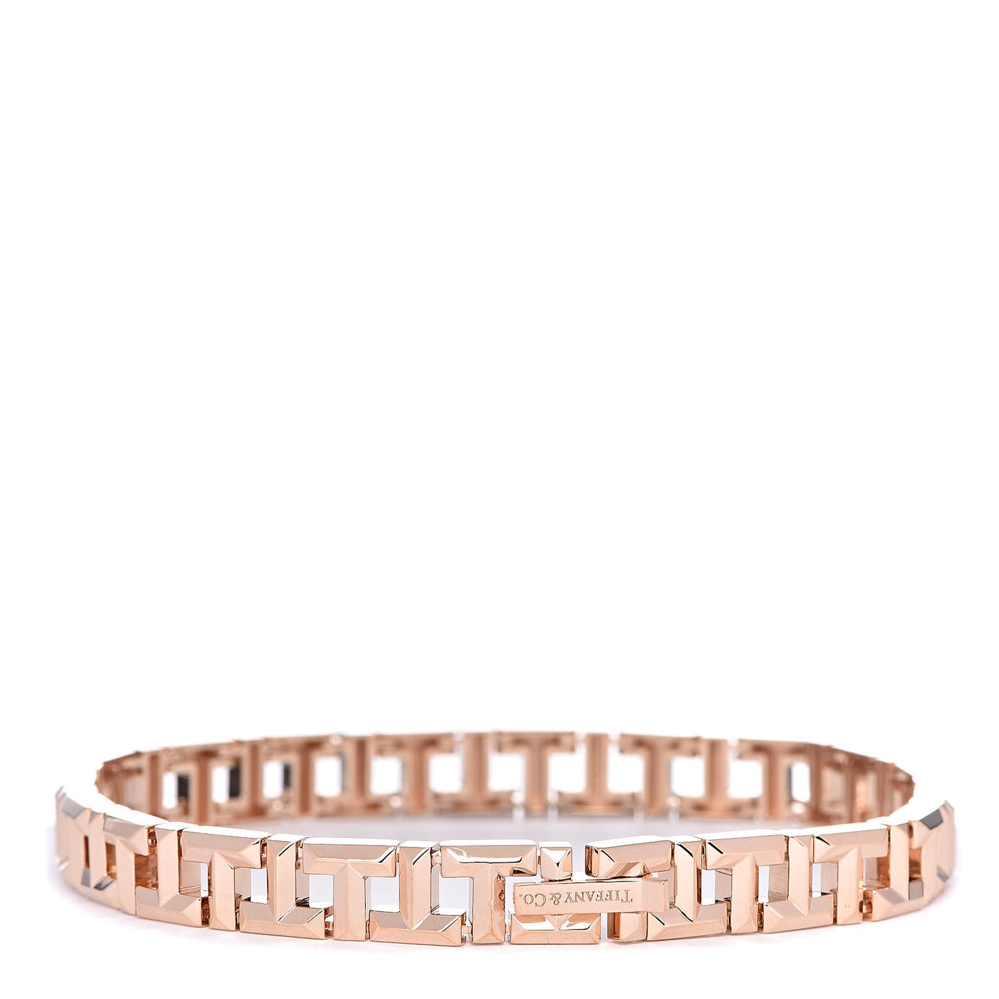 18K Rose Gold Narrow T True Bracelet