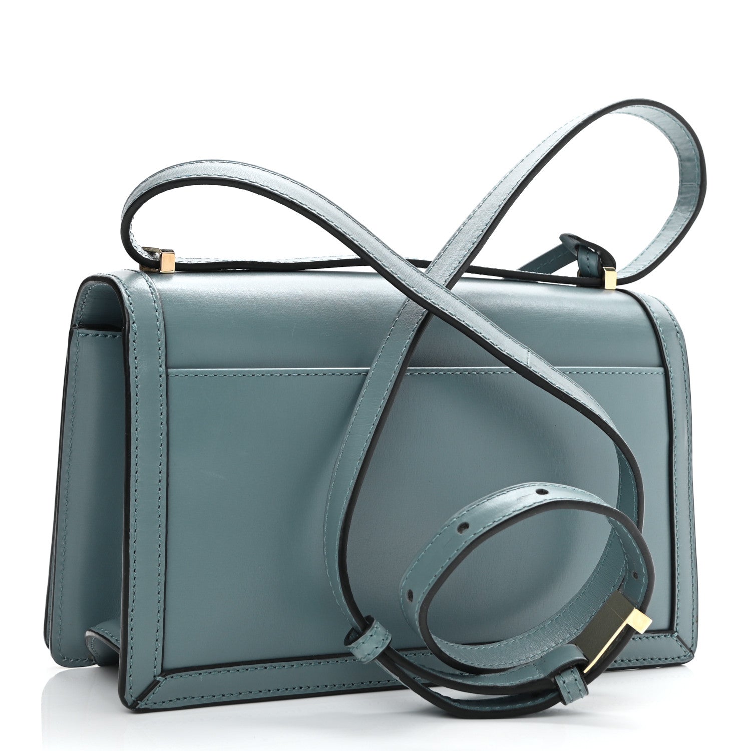 Loewe Calfskin Small Barcelona Shoulder Bag Stone Blue 3 of 12