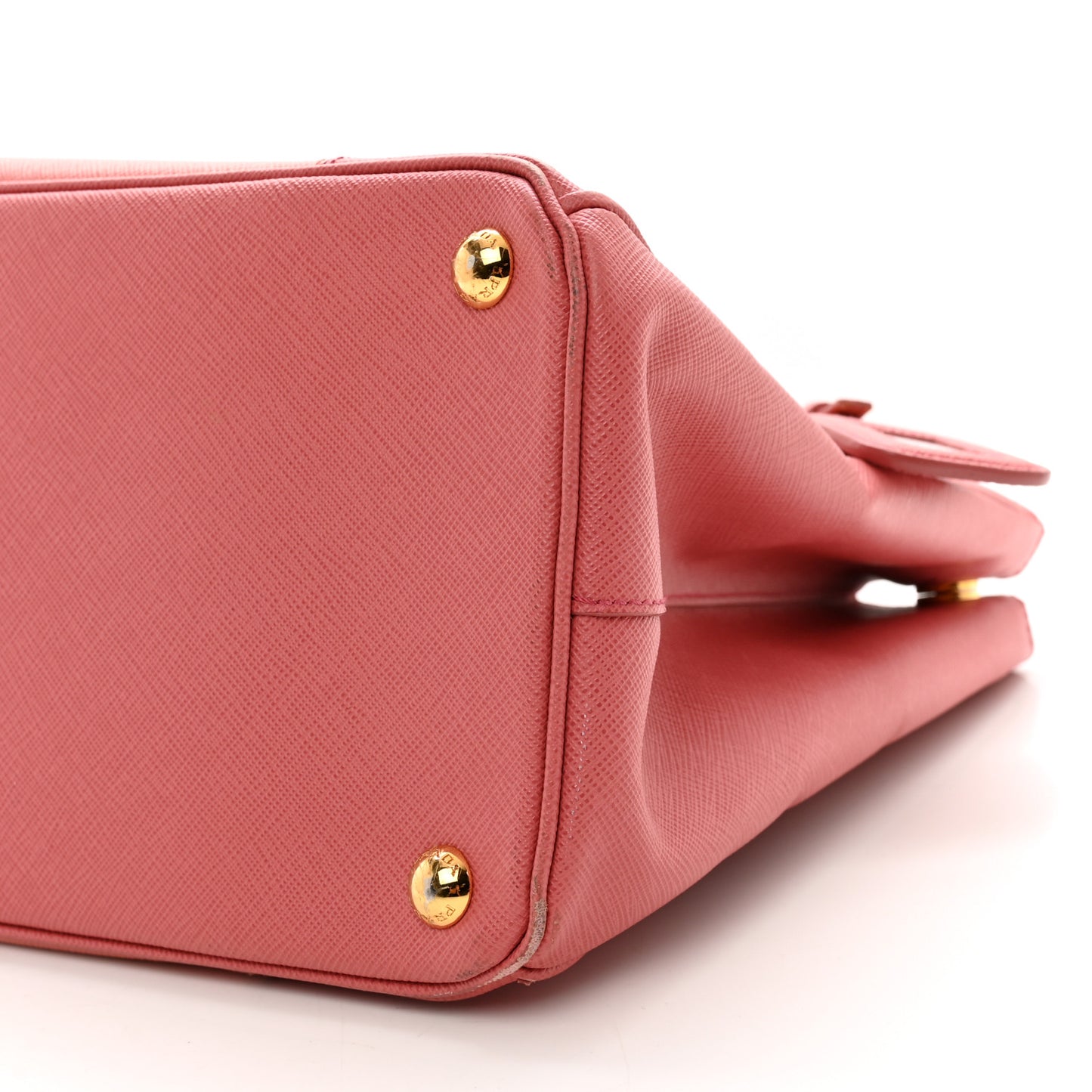 Saffiano Lux Colorblock Medium Galleria Double Zip Tote Peonia