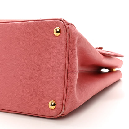Prada Saffiano Lux Colorblock Medium Galleria Double Zip Tote Peonia 9 of 11