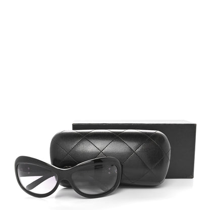 Chanel Lambskin Quilted CC Sunglasses 5116-Q Black 7 of 7