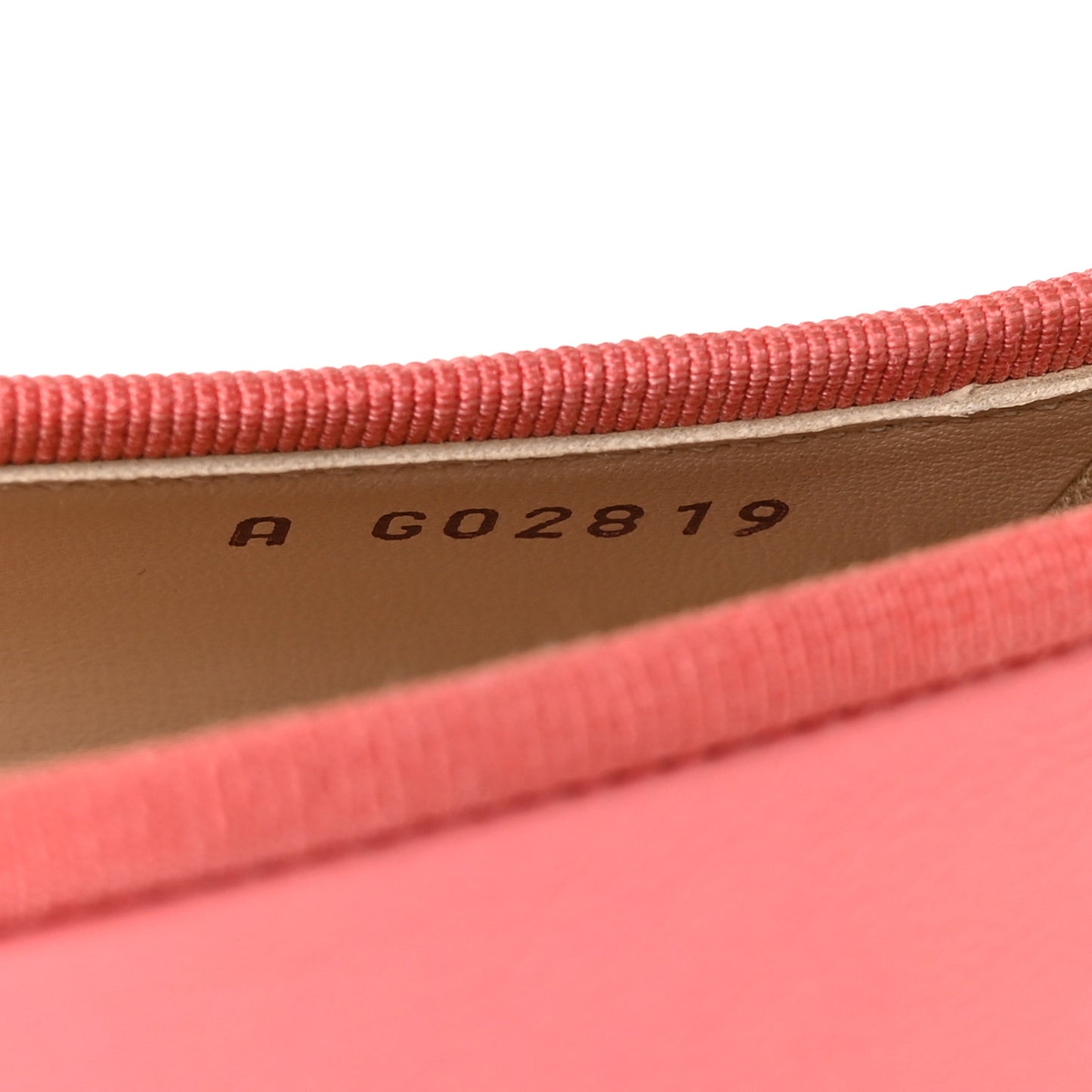 Calfskin Cap Toe Ballerina Flats 40 Pink Gold